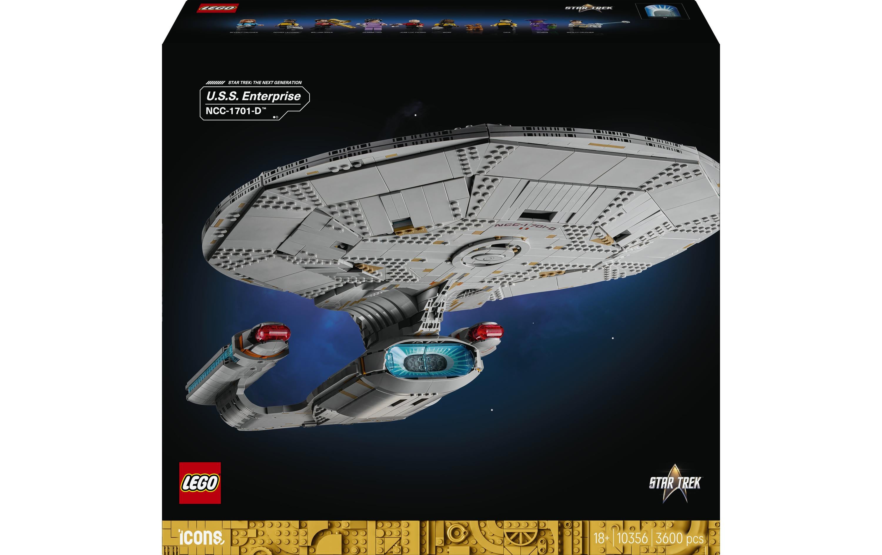LEGO Icons USS Enterprise – 3D Puzzle – NCC-1701-D (10356) – Star Trek