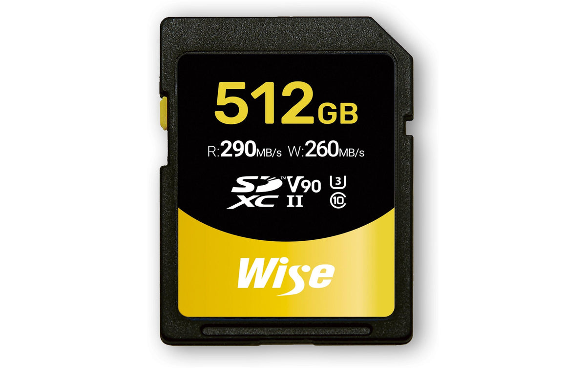 Wise SDXC 512 GB UHS-II V90 – 290/260 MB/s