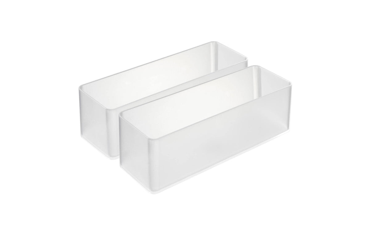 Yamazaki Schubladenelement – stapelbar, weiss, Kunststoff, B 240 × H 72 × T 240 mm, 2er-Set