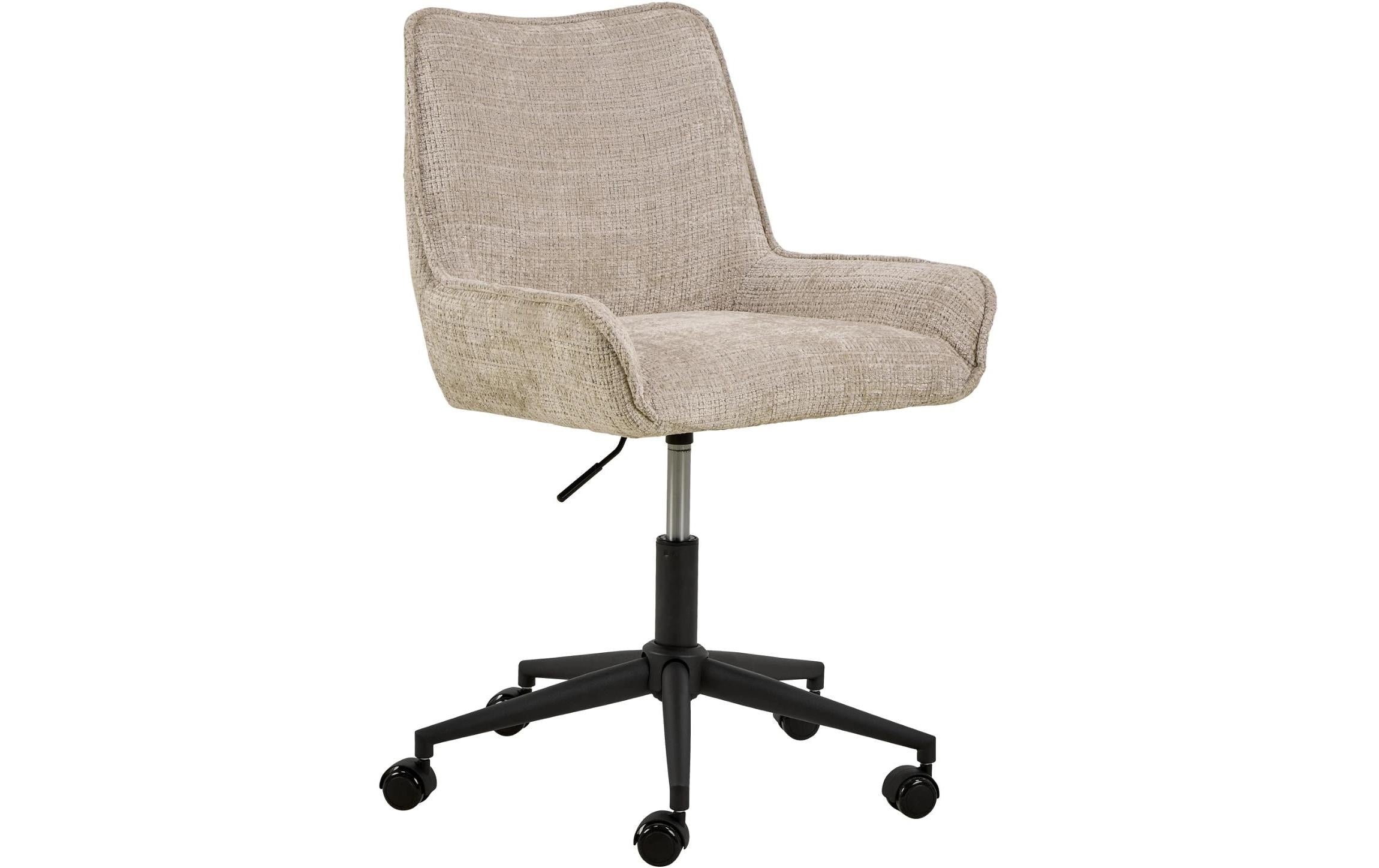 actona AC Design Eddie Bürostuhl – Polsterrücken – Beige, Armlehnen, 52–62 cm, bis 110 kg