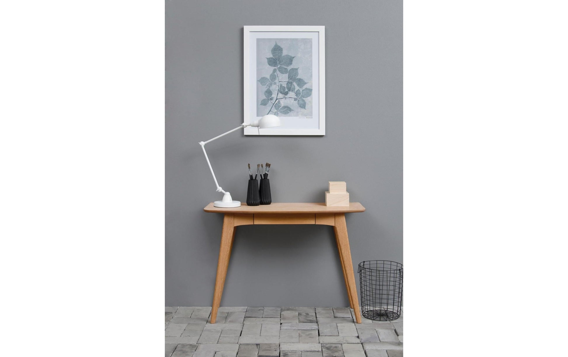 actona AC Design Woodstock – Höhenverstellbarer Tisch, 105 × 45 cm, 100 kg, Braun, MDF