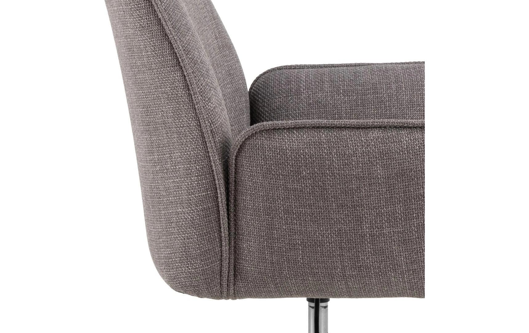 actona AC Design Glenda Bürostuhl – Polsterrücken – Hellbraun, mit Armlehnen, 47–60 cm, bis 110 kg