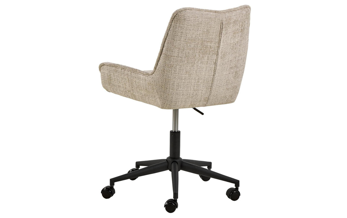 actona AC Design Eddie Bürostuhl – Polsterrücken – Beige, Armlehnen, 52–62 cm, bis 110 kg