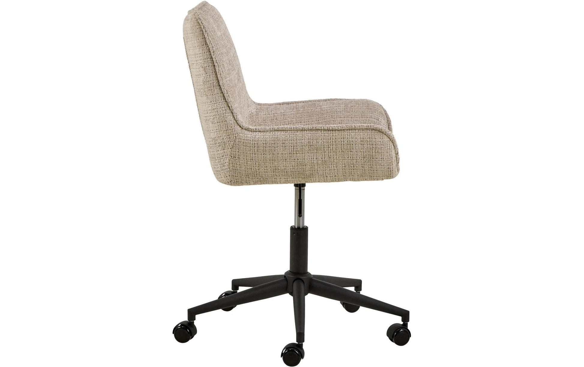 actona AC Design Eddie Bürostuhl – Polsterrücken – Beige, Armlehnen, 52–62 cm, bis 110 kg
