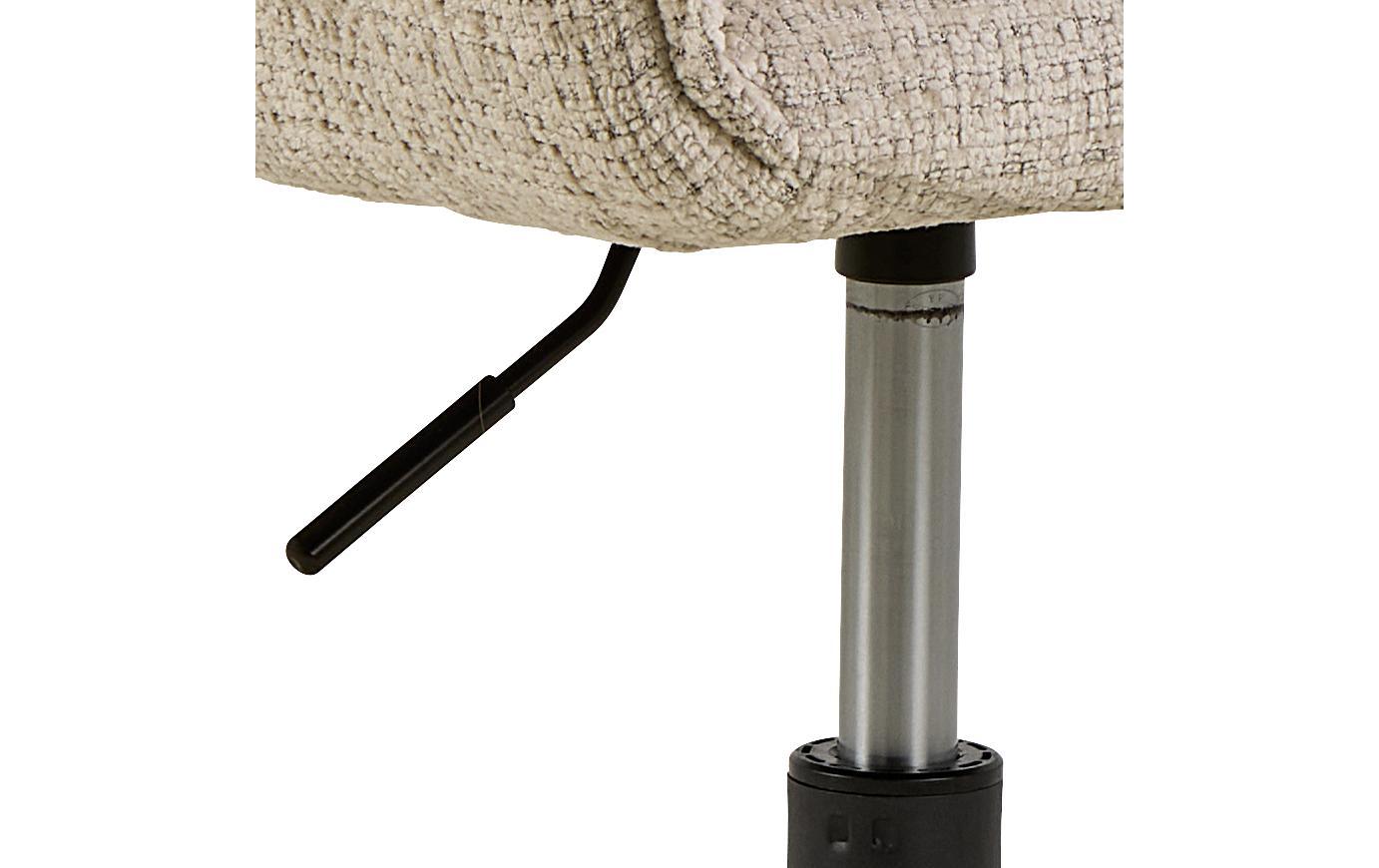 actona AC Design Eddie Bürostuhl – Polsterrücken – Beige, Armlehnen, 52–62 cm, bis 110 kg