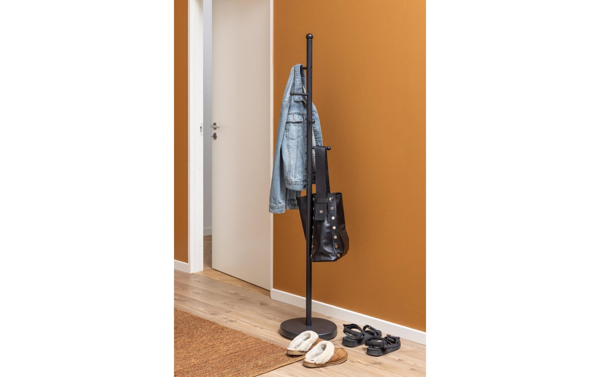 actona AC Design Aspen Garderobenständer – Stahl – Schwarz – 1700 mm