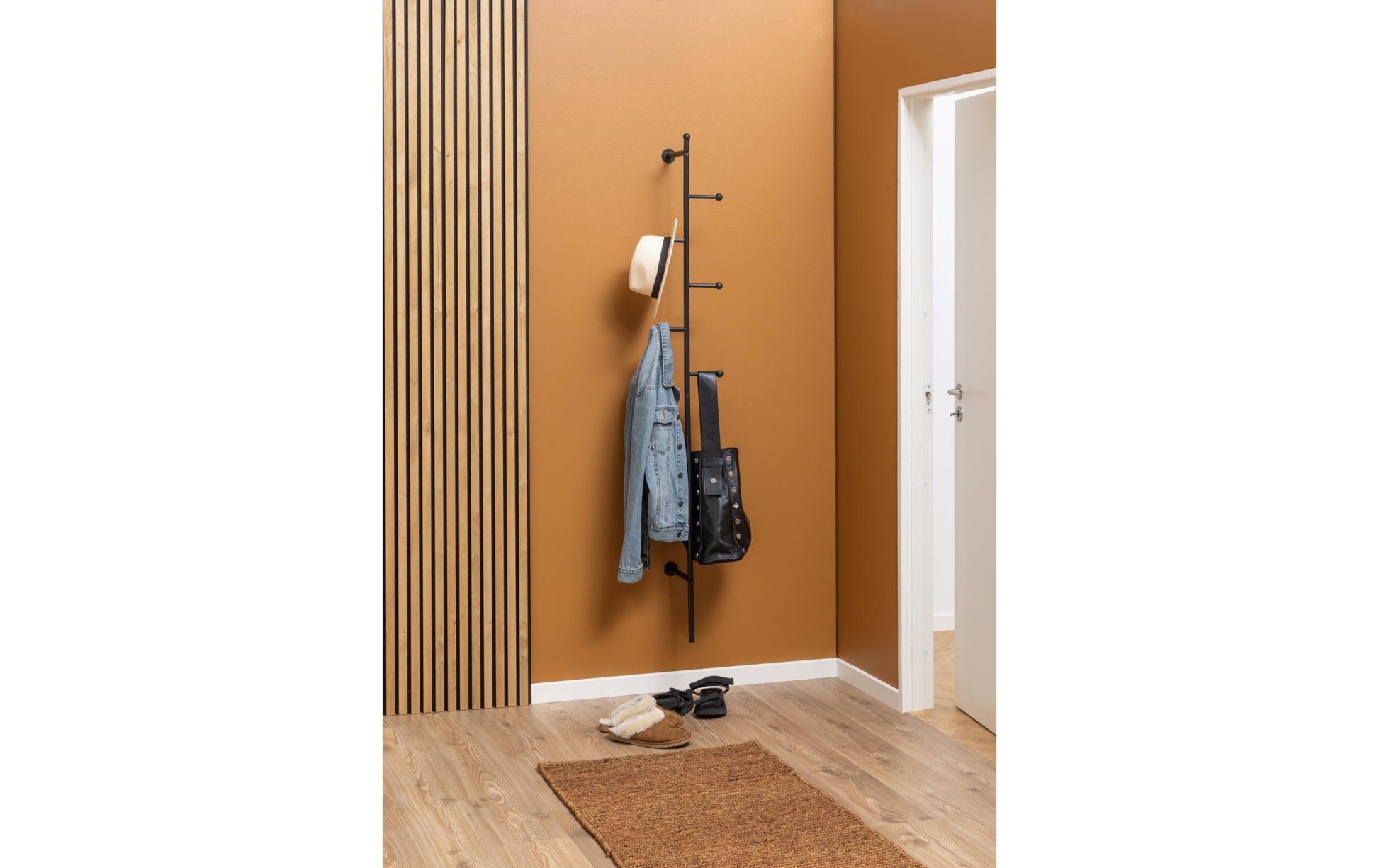 actona AC Design Aspen Garderobenständer – Stahl – Schwarz – 1712 mm
