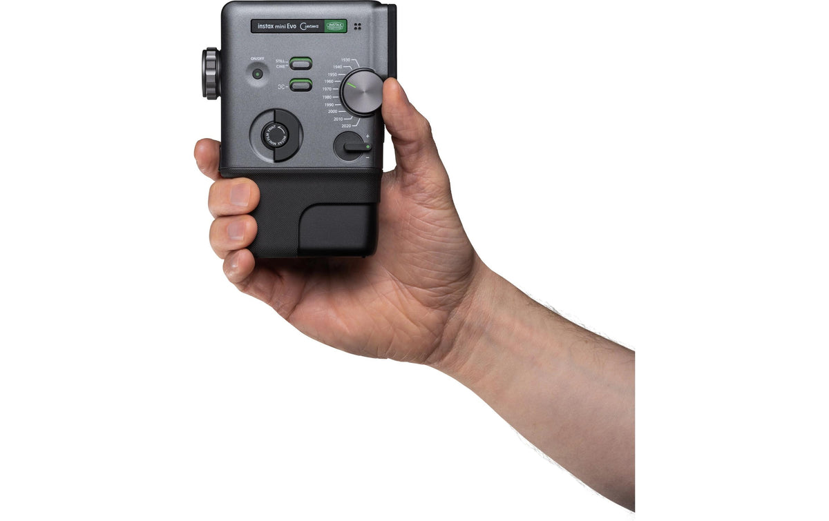 Fujifilm Instax Mini Evo Cinema – Kompaktkamera, 1/5", 4,9 MP, Schwarz