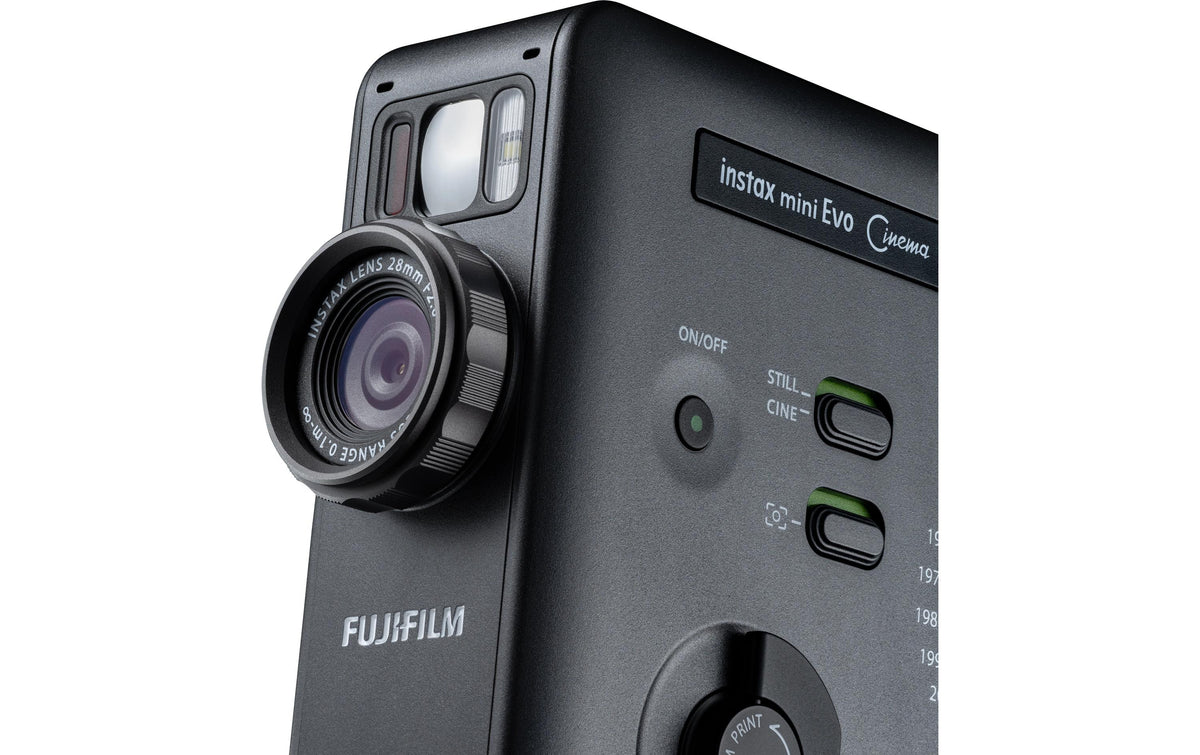 Fujifilm Instax Mini Evo Cinema – Kompaktkamera, 1/5", 4,9 MP, Schwarz