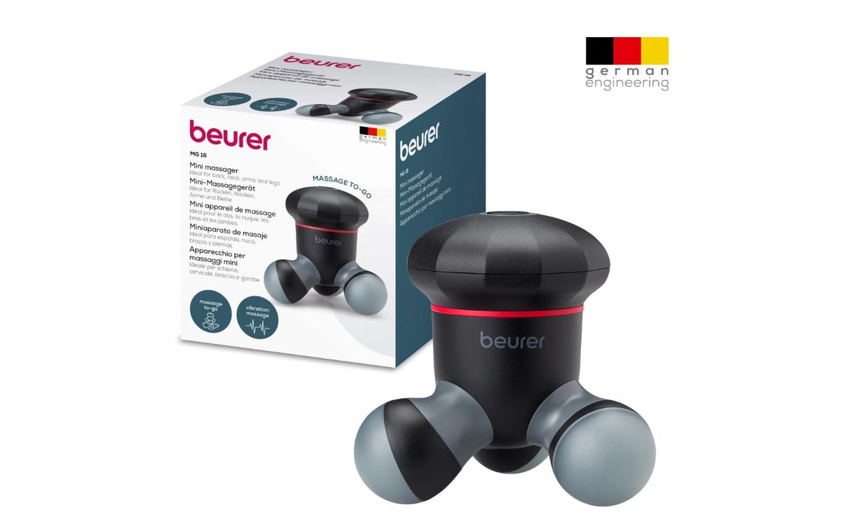 Beurer Massagegerät MG 18 – Vibrationsmassage – Batteriebetrieb, Schwarz