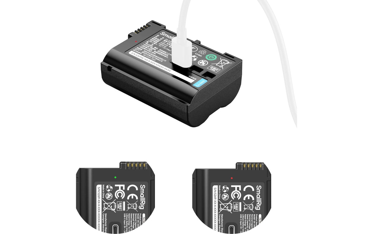 SmallRig EN-EL15c Akku – 2520 mAh (7,2 V, 18,144 Wh) – für Nikon – USB-C