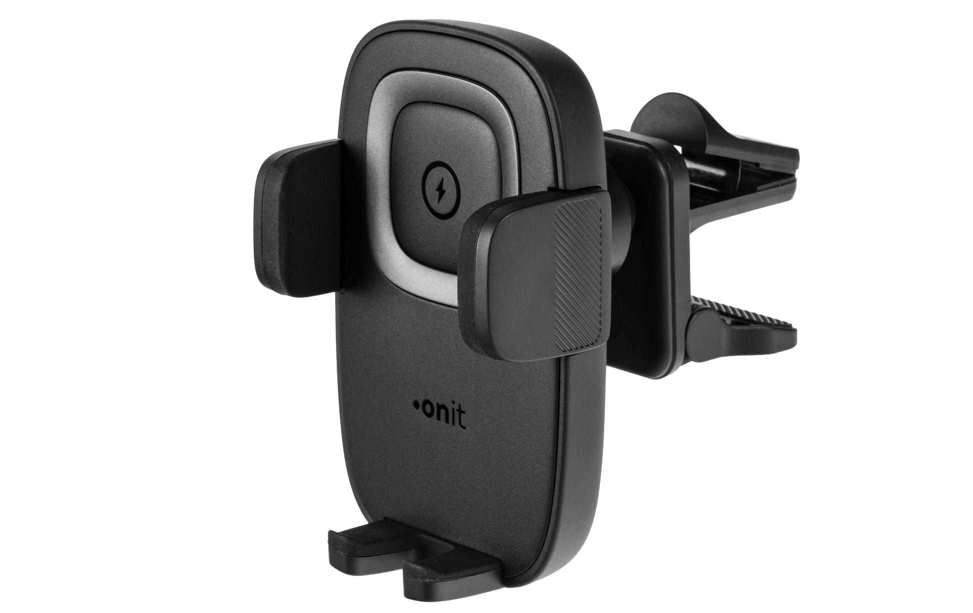 Onit Auto-Ladehalterung – Qi 15 W – Lüftungsschlitz, 59–85 mm, drehbar, neigbar – Schwarz