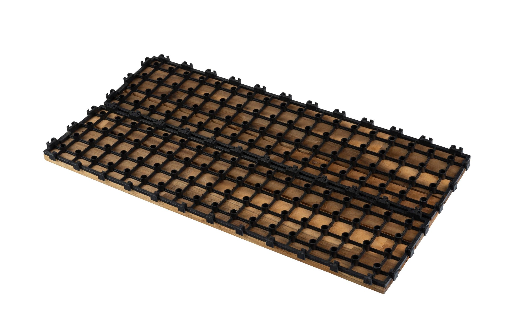 Cocon Bodenplatte lang – 60 × 30 × 2,4 cm, Akazie (FSC), laminiert, braun, 6 Stk., für Klickverbindung