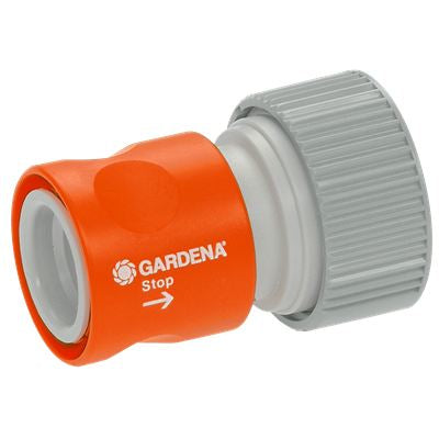 Gardena 2814-20 Adapter Schlauchanschluss – Ø 76,2/4 mm, 1 Ausgang, mit Wasserstopp