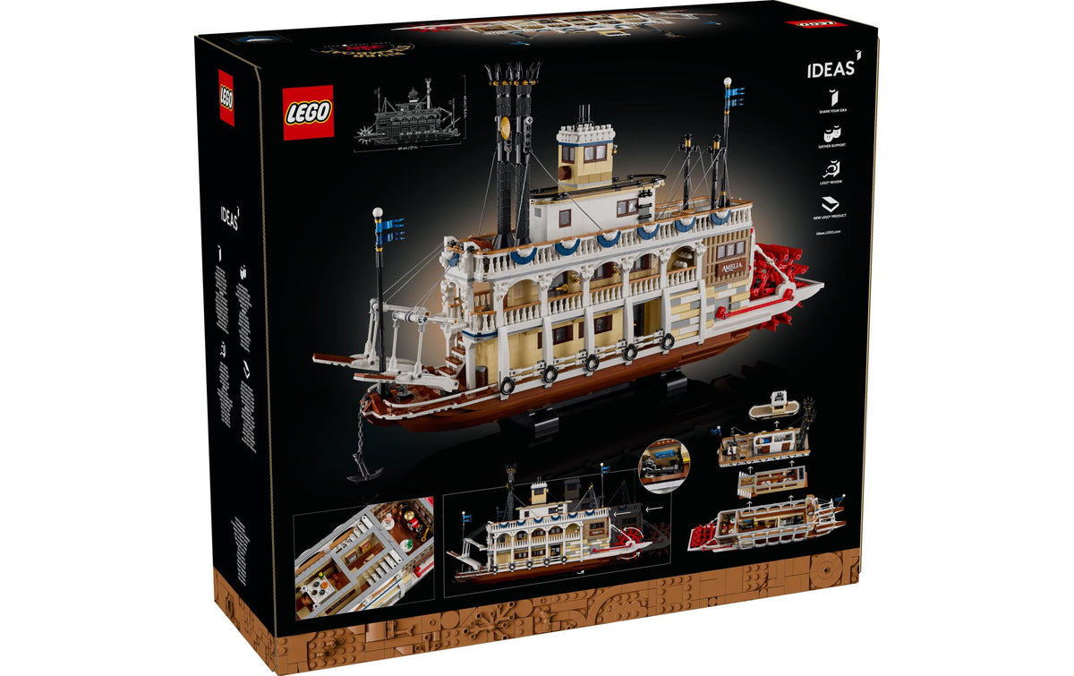 LEGO Ideas River Steamboat 3D Puzzle – 4090 Teile – ab 18 Jahren
