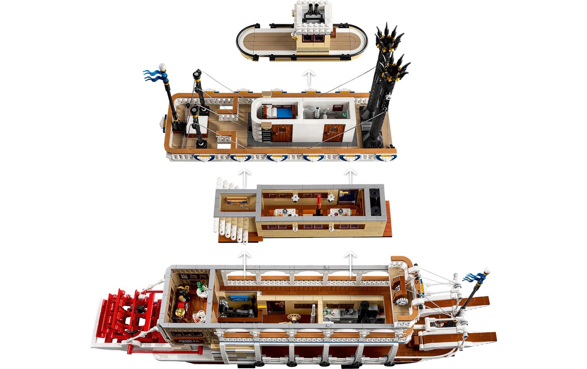 LEGO Ideas River Steamboat 3D Puzzle – 4090 Teile – ab 18 Jahren