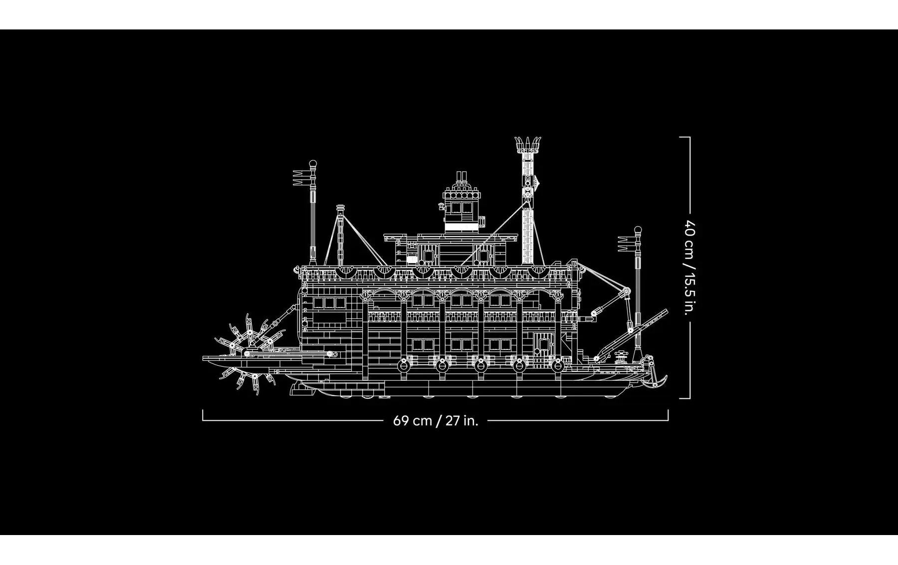 LEGO Ideas River Steamboat 3D Puzzle – 4090 Teile – ab 18 Jahren