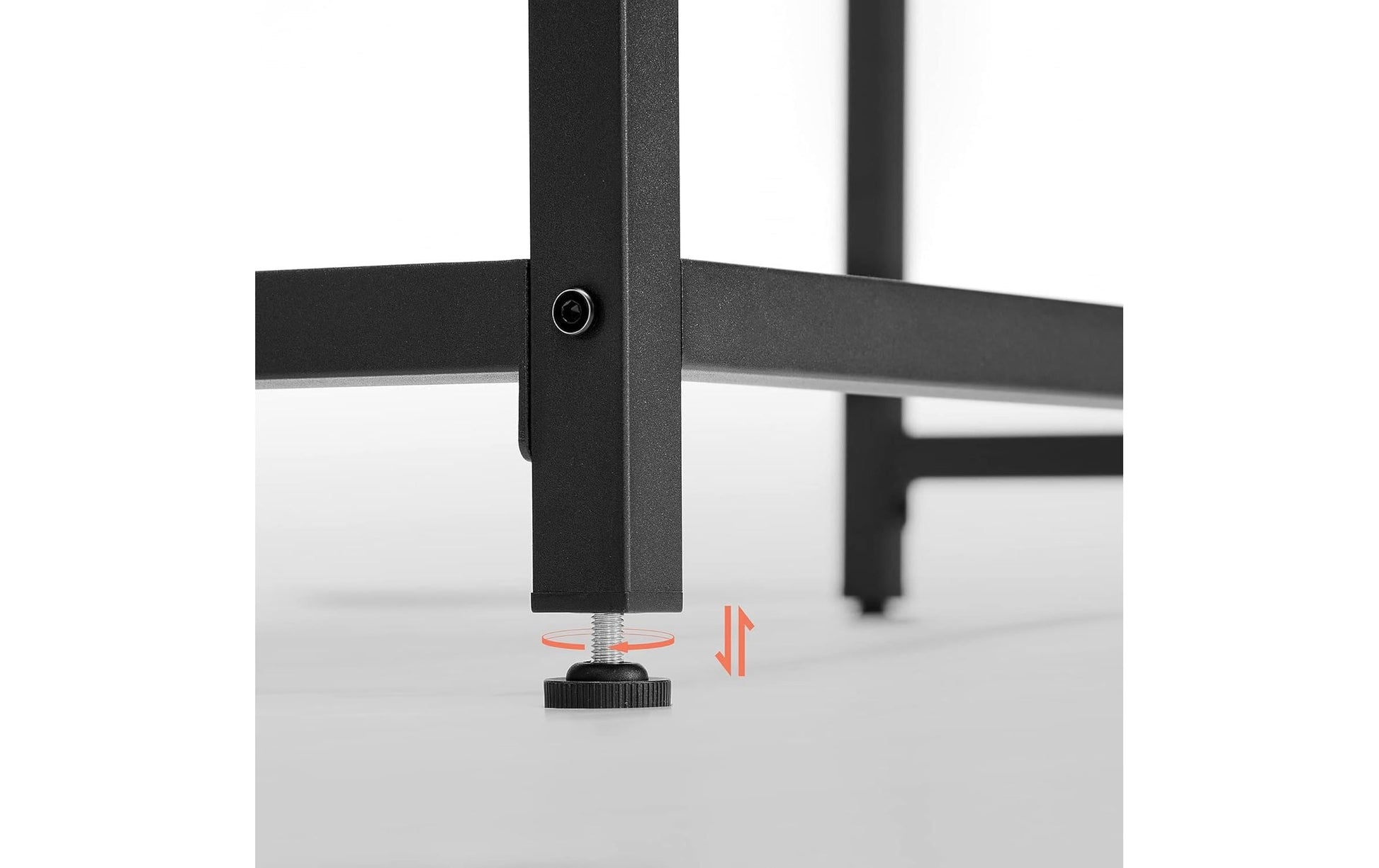Vasagle Bürotisch, 50 × 80 cm, 50 kg, Braun, Spanplatte/Stahl