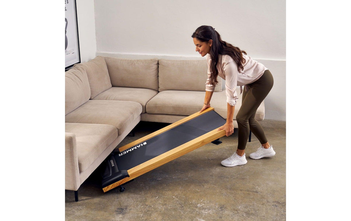 Hammer Walkingpad Walk 2.0 NorsK, 128 cm × 58 cm × 16 cm, Max. Belastung 120 kg, Max. Geschwindigkeit 6 km/h
