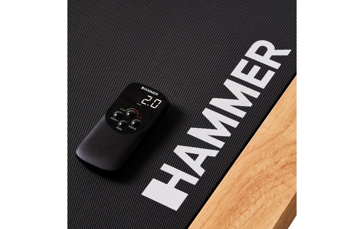 Hammer Walkingpad Walk 2.0 NorsK, 128 cm × 58 cm × 16 cm, Max. Belastung 120 kg, Max. Geschwindigkeit 6 km/h