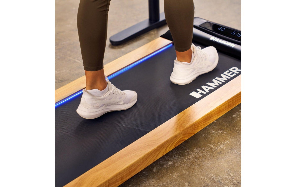 Hammer Walkingpad Walk 2.0 NorsK, 128 cm × 58 cm × 16 cm, Max. Belastung 120 kg, Max. Geschwindigkeit 6 km/h