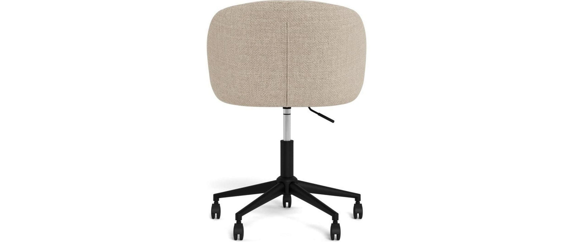 actona AC Design Eleanor Bürostuhl – Stoff/Polsterrücken – Beige, mit Armlehnen, bis 110 kg