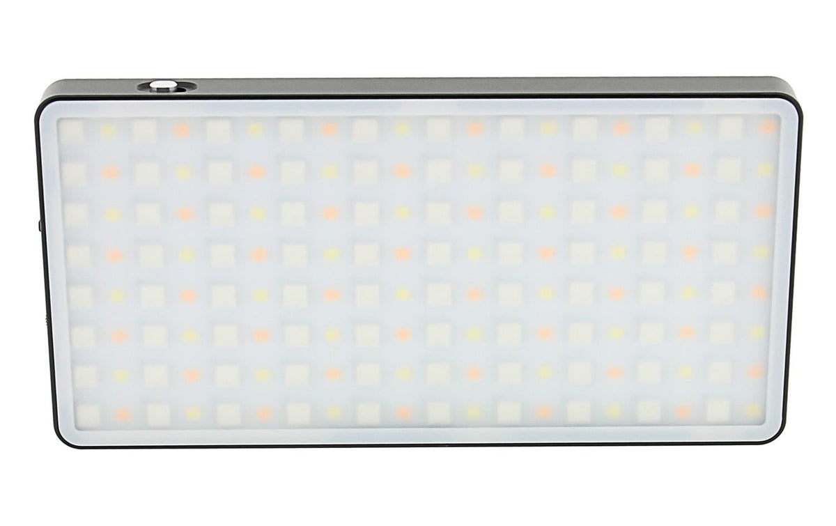 Patona Prem LED Foto- und Videolicht 160 – RGB, 2500–8500 K, dimmbar, 1450 Lux – Lithium-Polymer, Schwarz