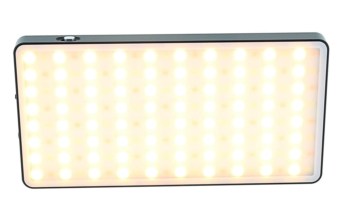 Patona Prem LED Foto- und Videolicht 160 – RGB, 2500–8500 K, dimmbar, 1450 Lux – Lithium-Polymer, Schwarz