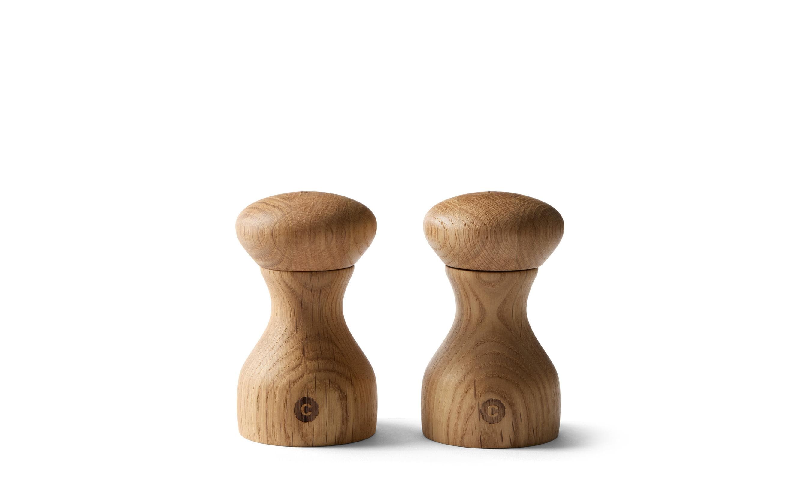 Crushgrind Salz-/Pfeffermühle 10 cm, Buchenholz, Braun, 2er-Set