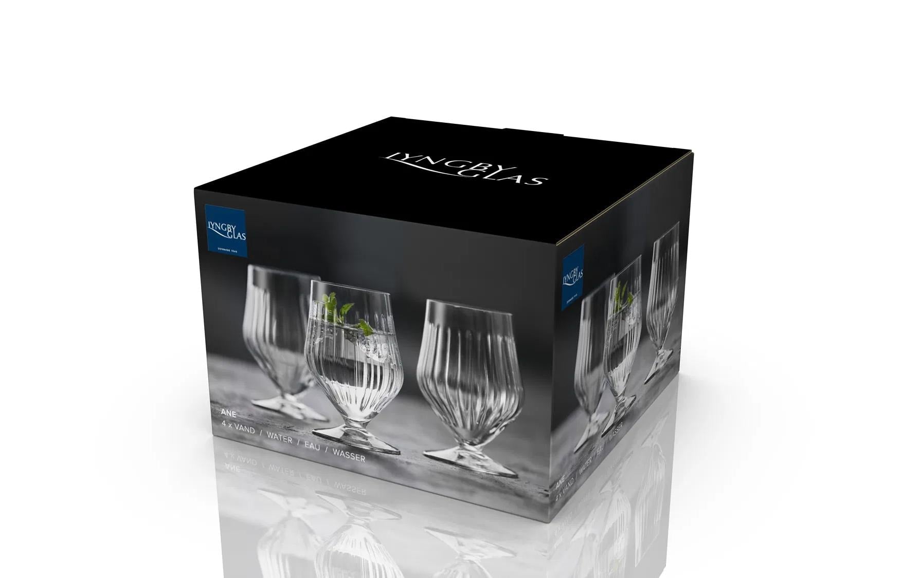 Lyngby Trinkglas Ane – 400 ml, H 11 cm, Glas, Transparent, spülmaschinenfest