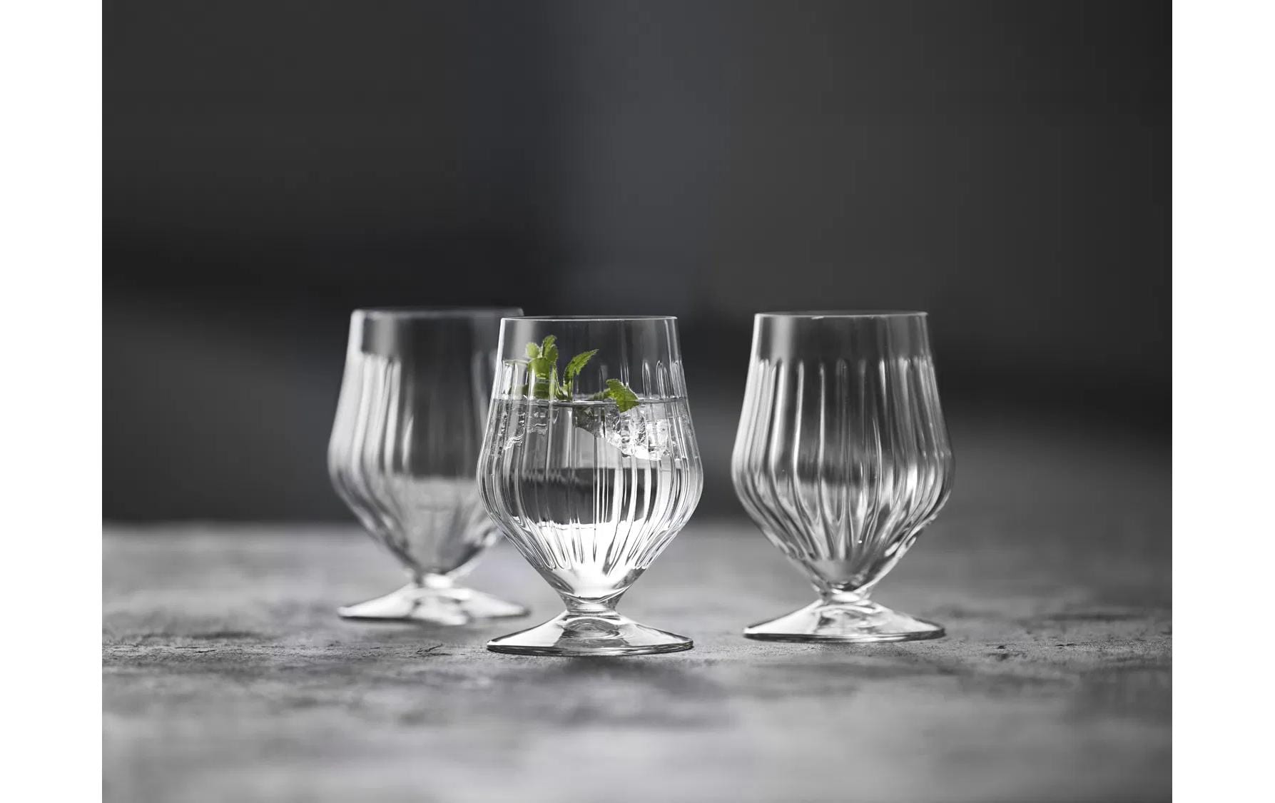 Lyngby Trinkglas Ane – 400 ml, H 11 cm, Glas, Transparent, spülmaschinenfest