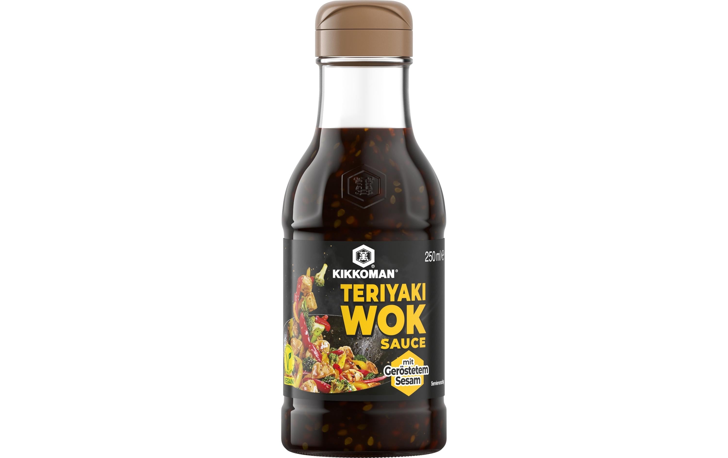 Kikkoman Teriyaki Wok Sauce Sesam, vegan – 250 g