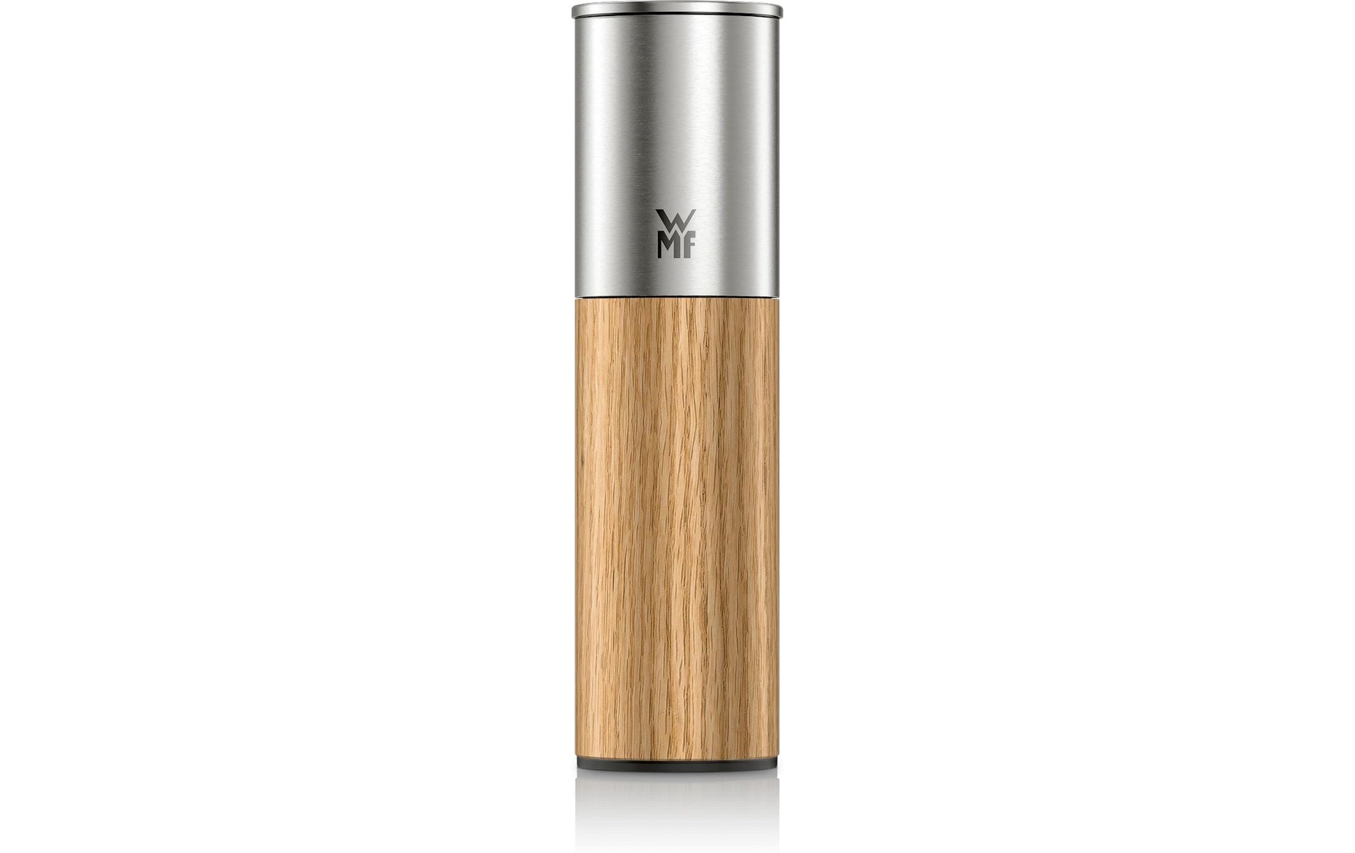 WMF – Salz-/Pfeffermühle 21,5 cm, Edelstahl 18/10/Holz, hellbraun, Keramikmahlwerk