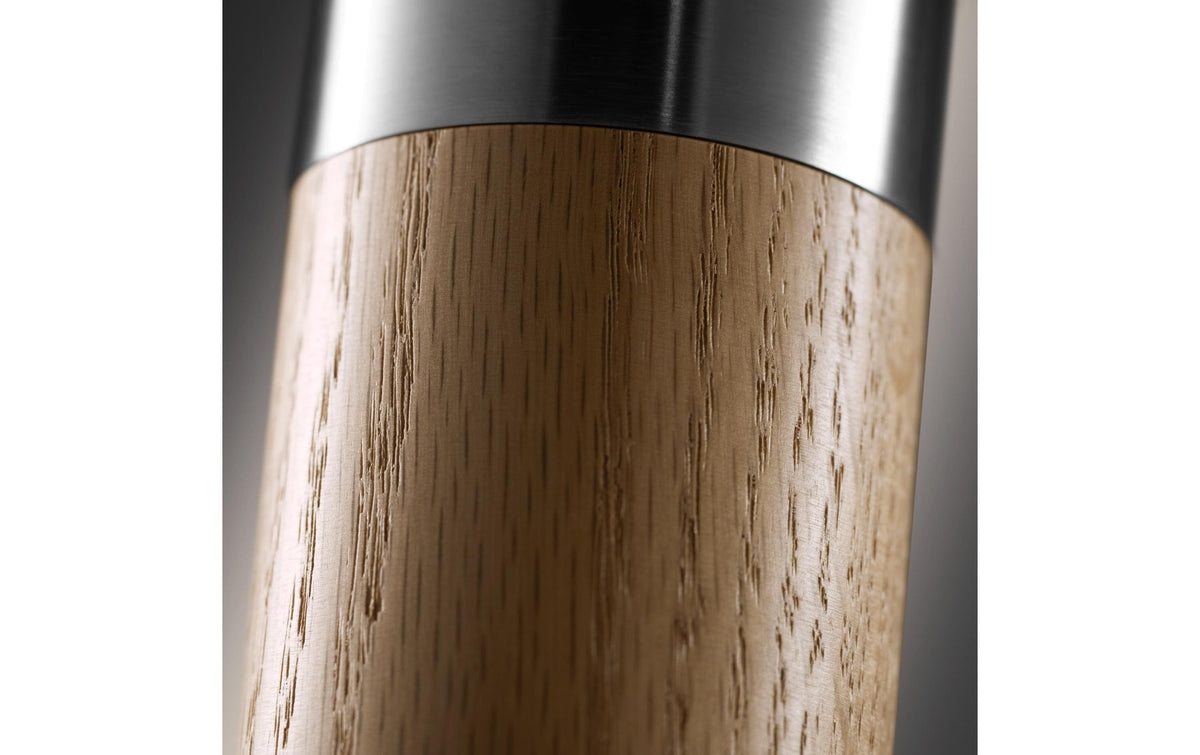 WMF – Salz-/Pfeffermühle 21,5 cm, Edelstahl 18/10/Holz, hellbraun, Keramikmahlwerk