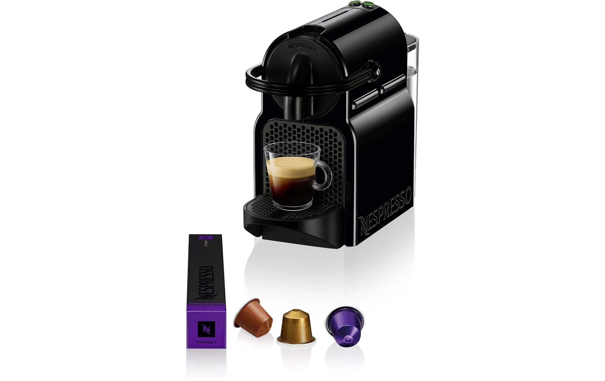 De’Longhi De'Longhi Inissia EN80.B Kapselmaschine – für Nespresso, 0,7 l, schwarz, 12 × 23 × 32,1 cm