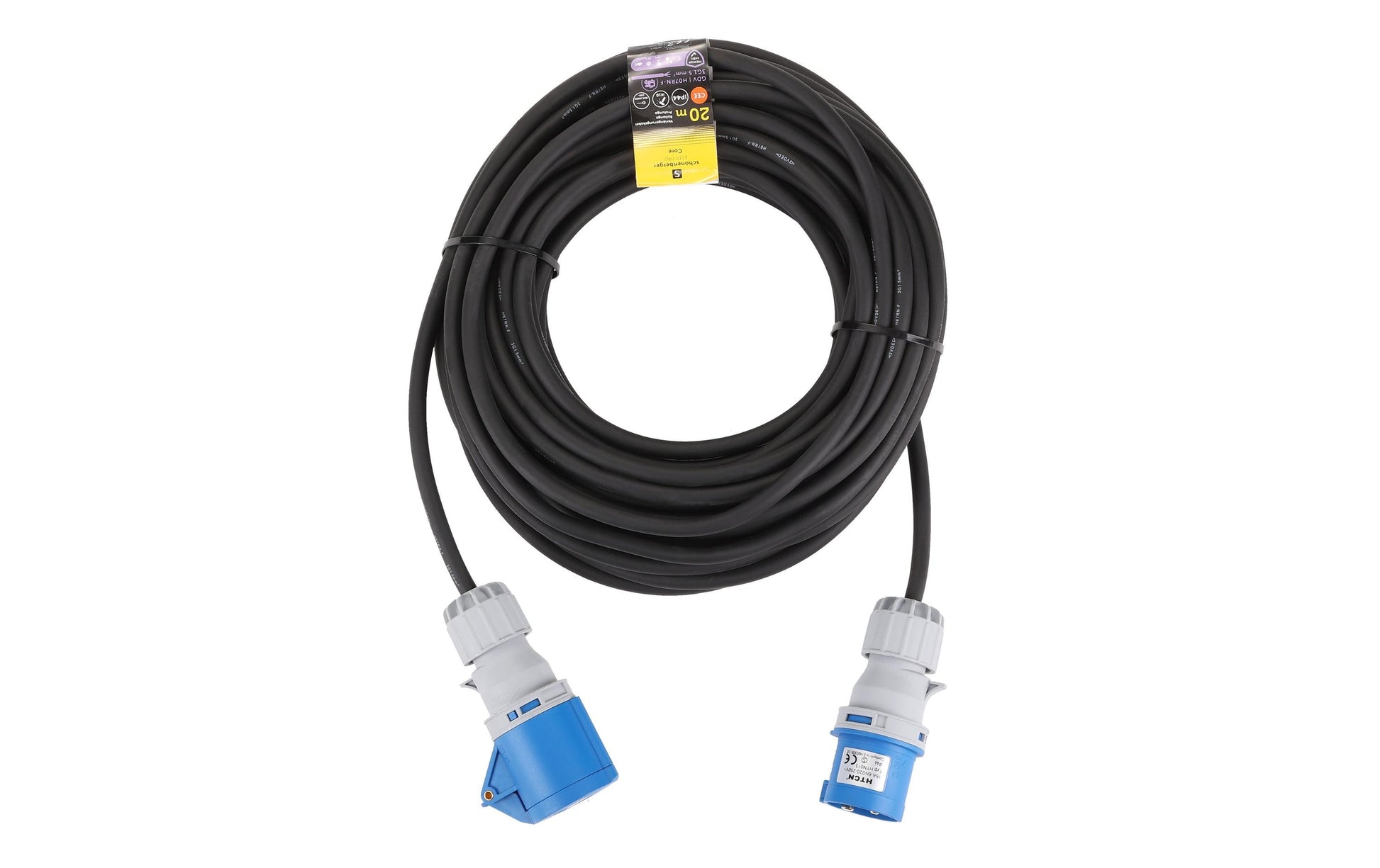 M. Schönenberger Schönenberger Verlängerungskabel CEE 16-3–CEE 16-3, 20 m, IP44, 1,5 mm² – blau/schwarz