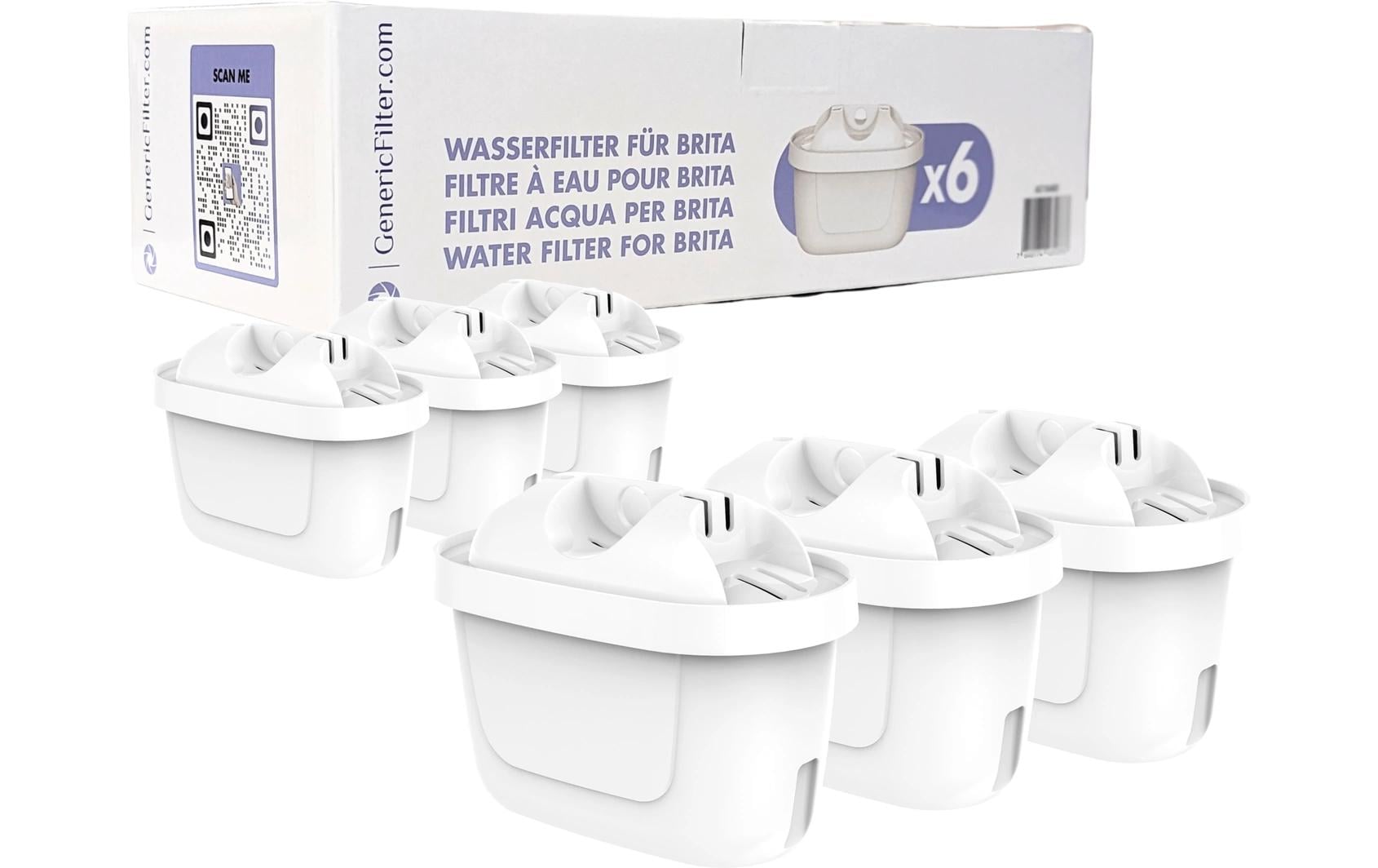 Genericfilter BRITA – Wasserfilterkartusche – für Tischwasserfilter, 100 l, 6 Stk.