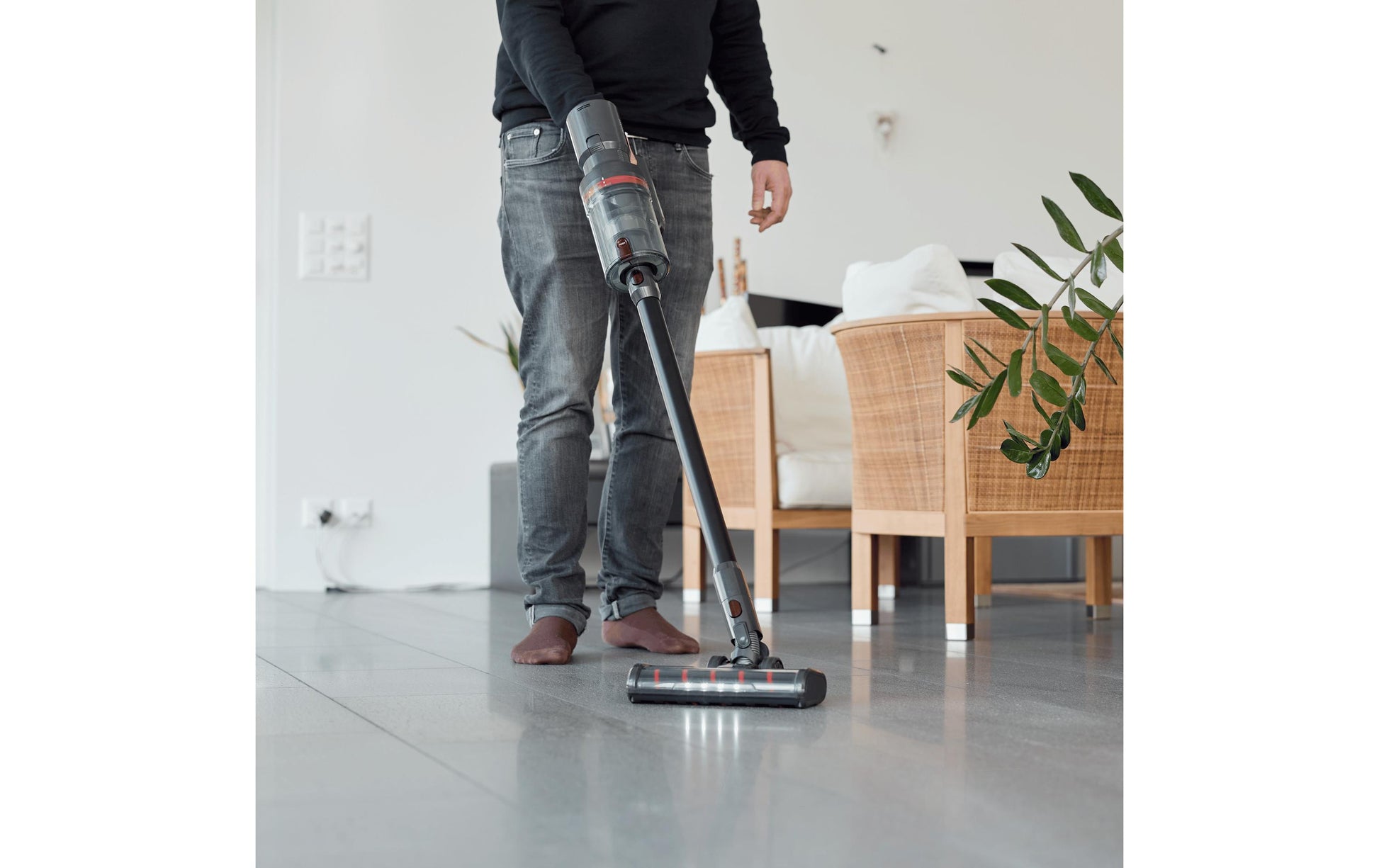 Ecofort Akkustaubsauger CleanVac Pro Complete, 2-in-1 – 50 min, Behälter 0,47 l