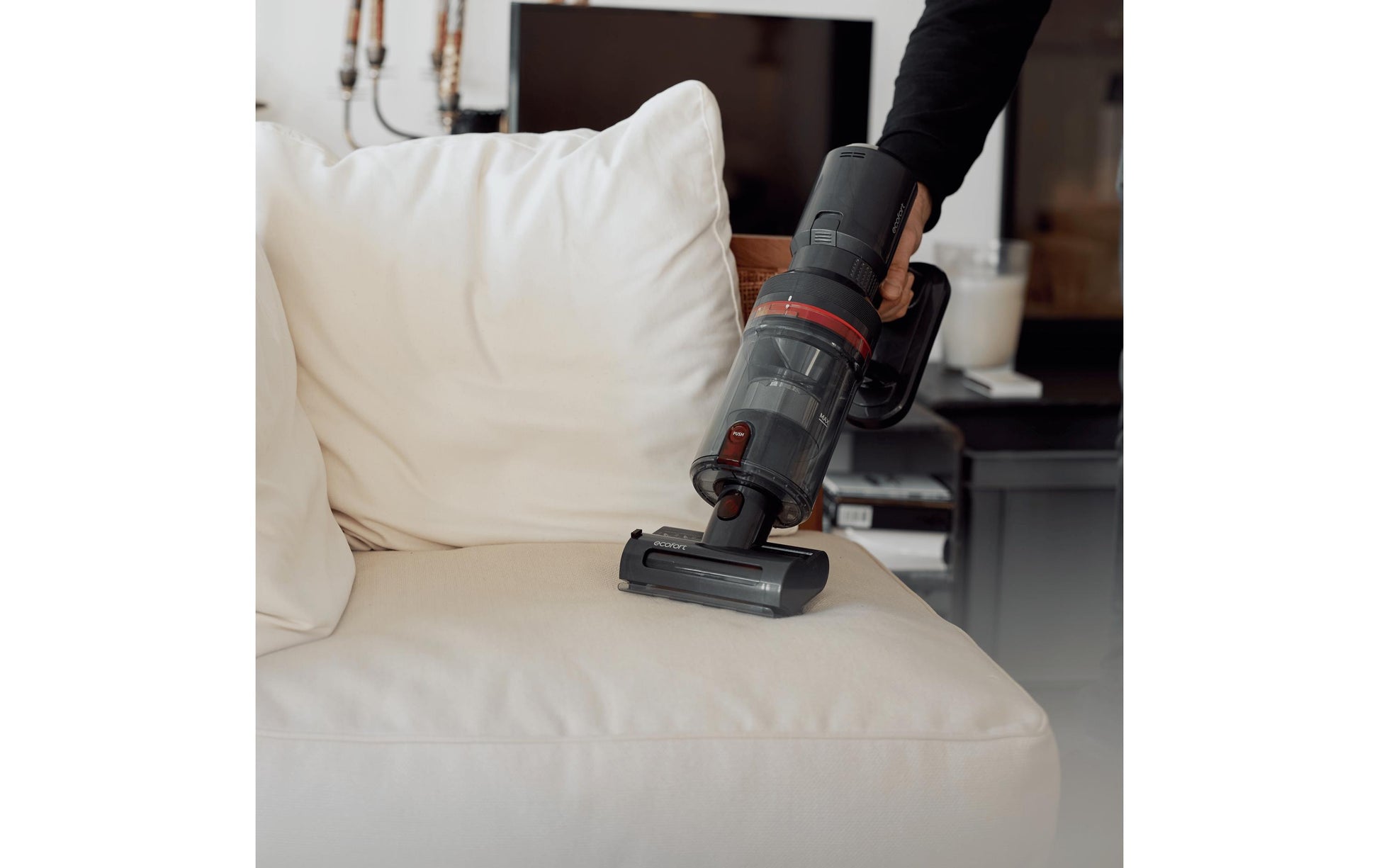 Ecofort Akkustaubsauger CleanVac Pro Complete, 2-in-1 – 50 min, Behälter 0,47 l