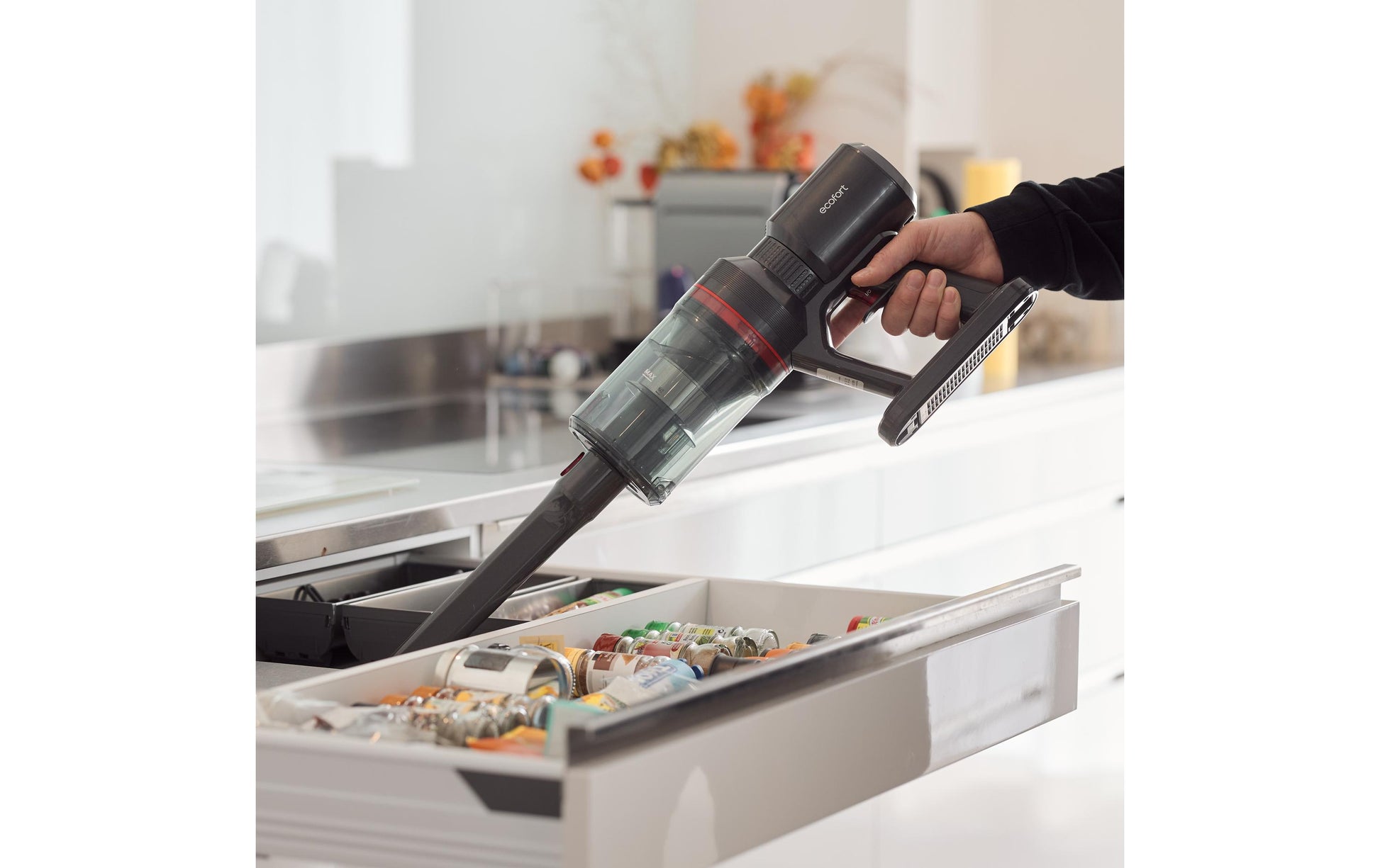 Ecofort Akkustaubsauger CleanVac Pro, 2-in-1 – 50 min, 500 W, Behälter 0,47 l