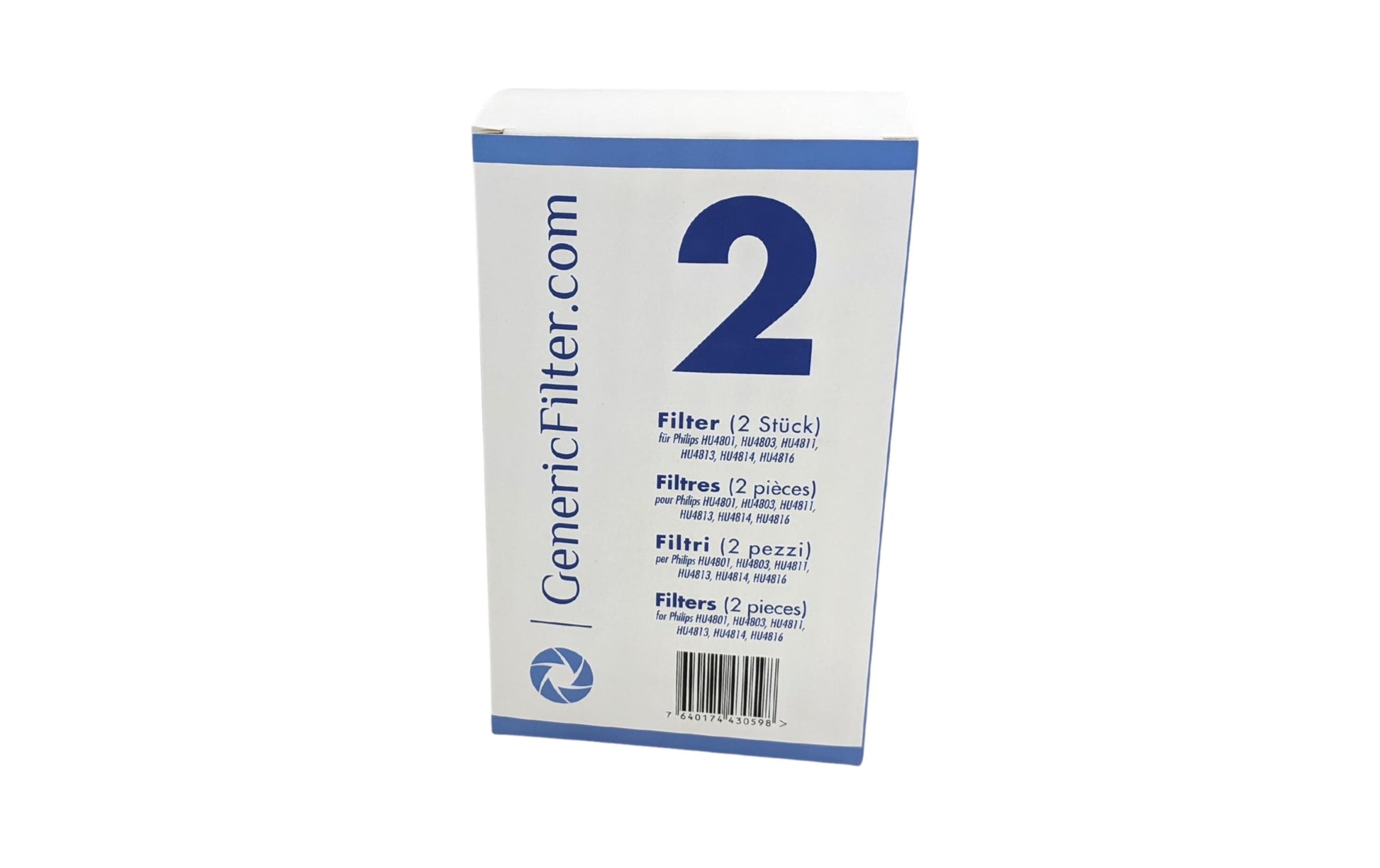GenericFilter Vorfilter – 2 Stk., für Philips HU48x-Modelle
