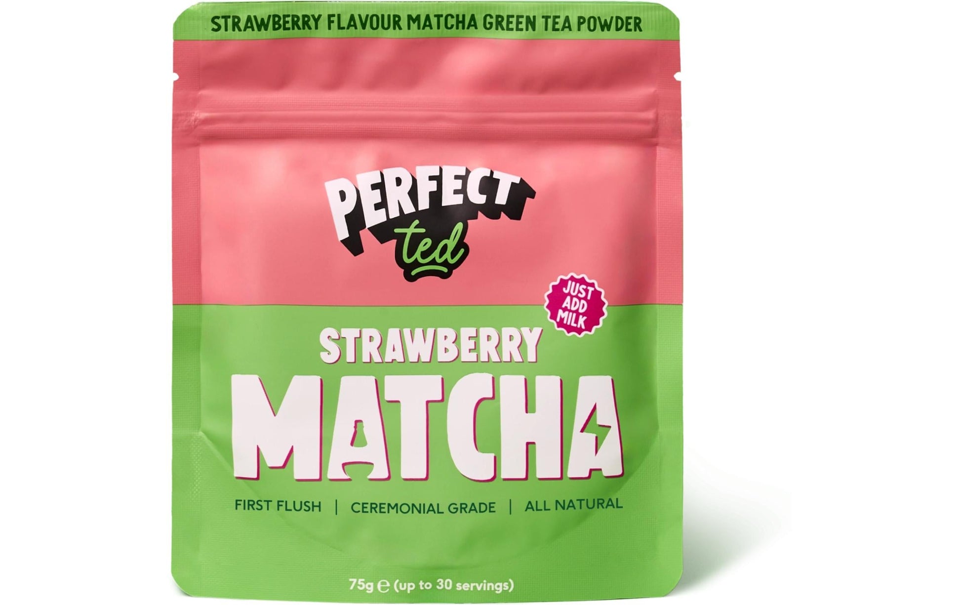 Perfect Ted – Matcha Erdbeere Pulver – 75 g
