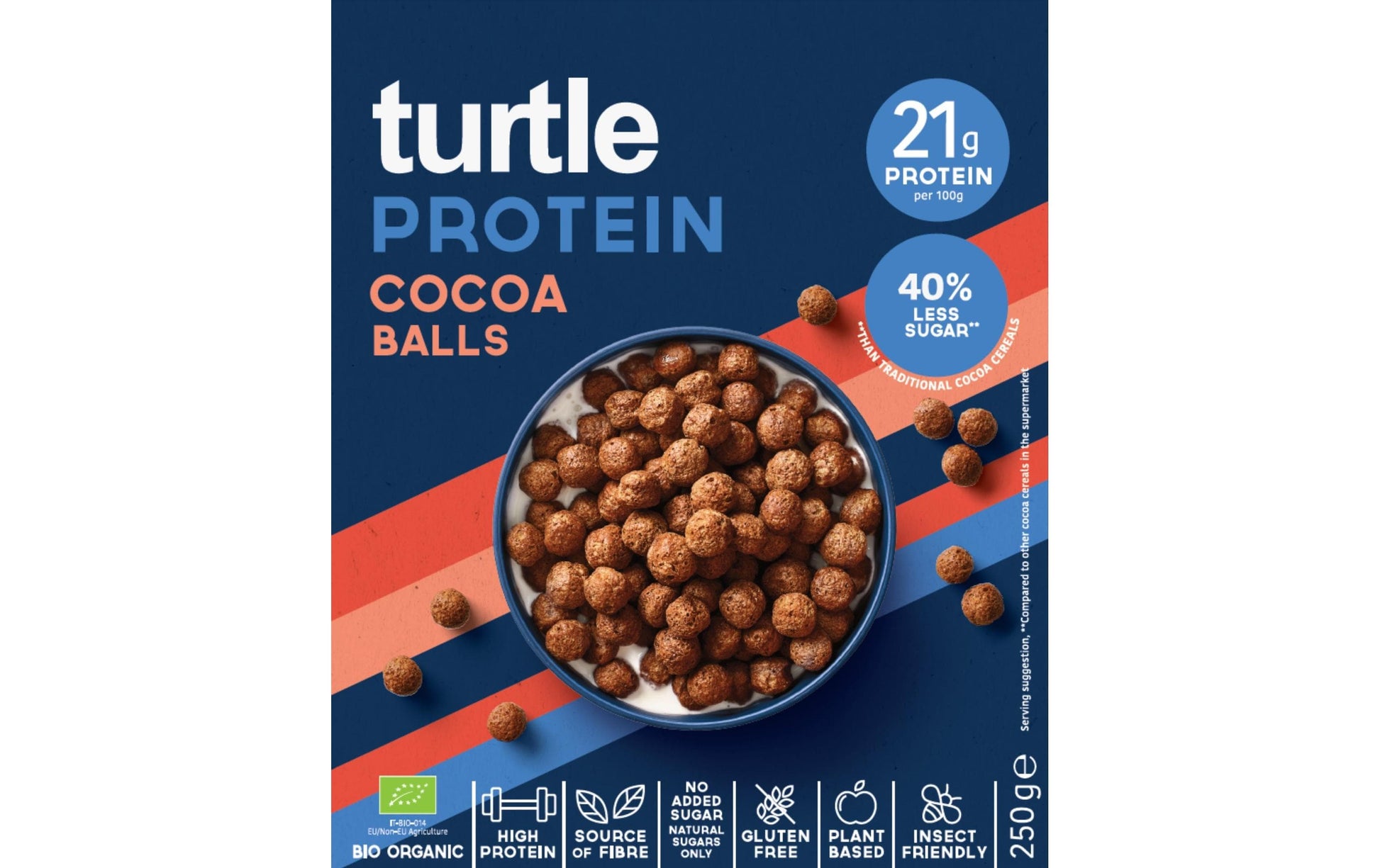 Turtle Protein-Kakaokugeln – Bio, Vegan – 250 g