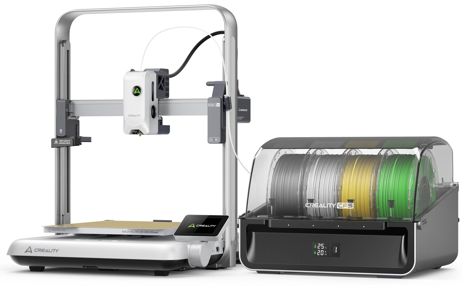 Creality 3D Creality Ender 3 V4 Combo FDM 3D-Drucker – min. Schichthöhe 0,1 mm – inkl. CFS