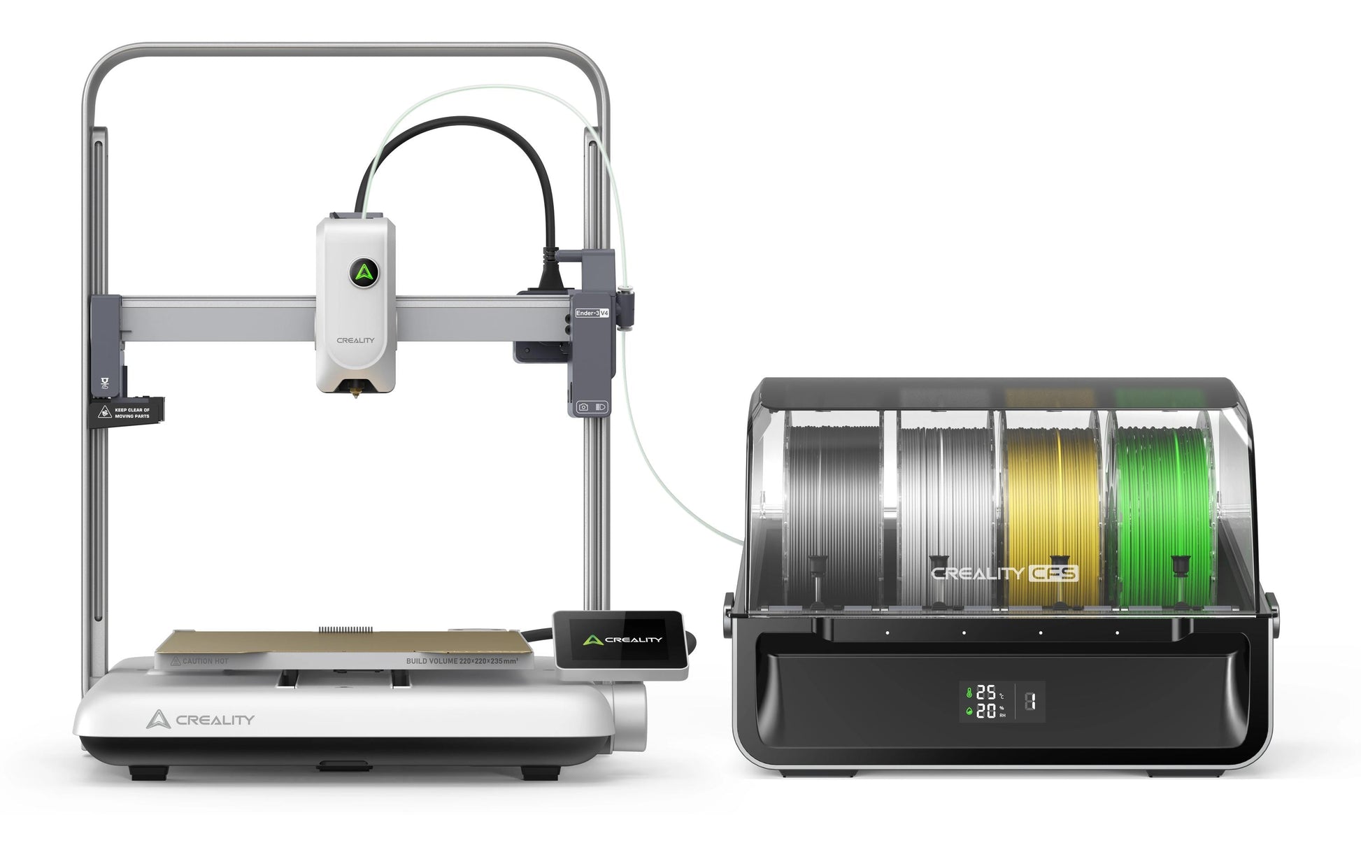 Creality 3D Creality Ender 3 V4 Combo FDM 3D-Drucker – min. Schichthöhe 0,1 mm – inkl. CFS
