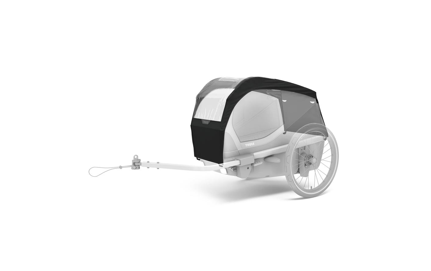 Thule Regenverdeck Dog Bexey L – für Thule Bexey – 91 cm – schwarz, Kunststoff