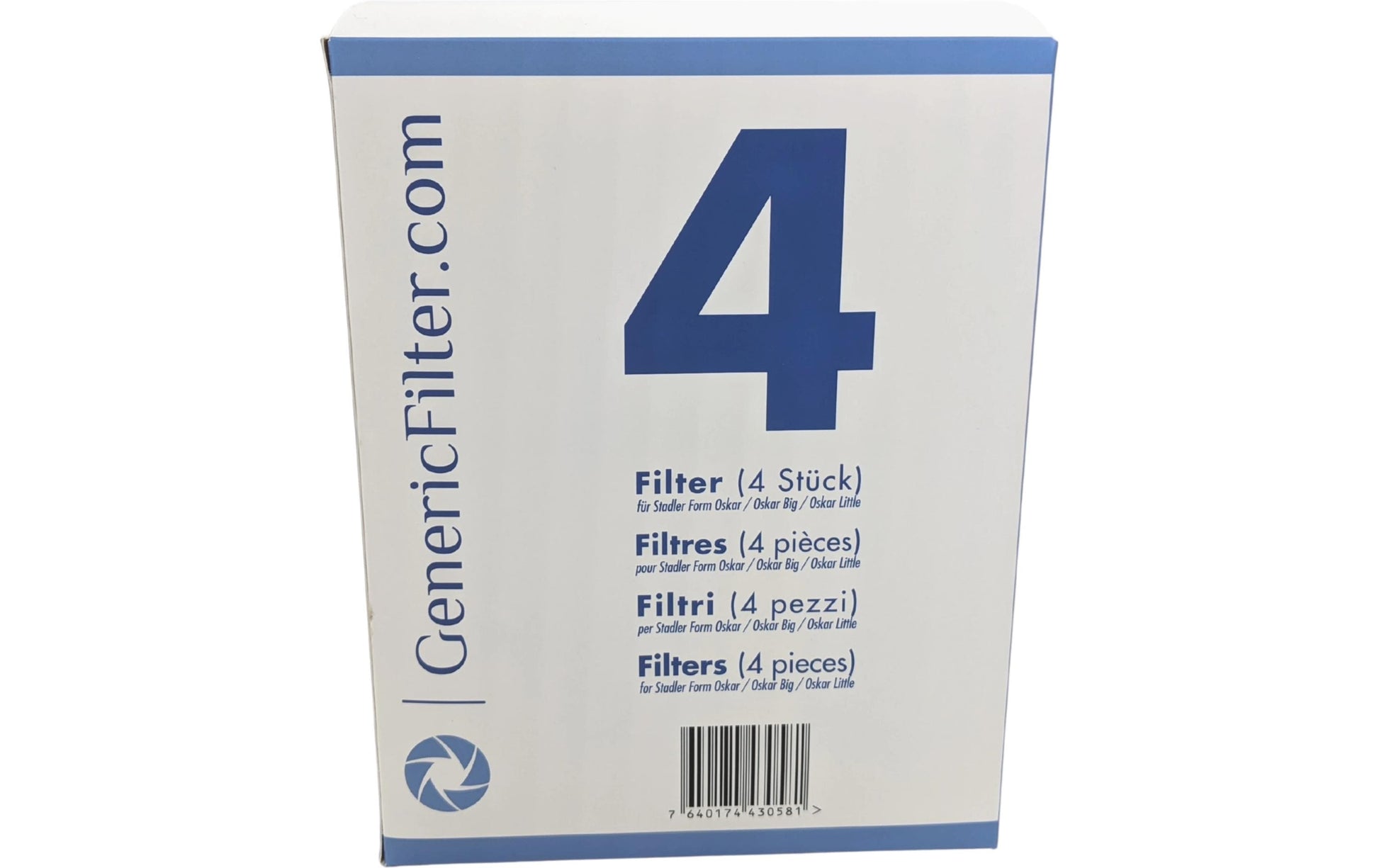 GenericFilter Ersatzfilter – für Stadler Form Oskar, Karl, Noah, 4 Stk.