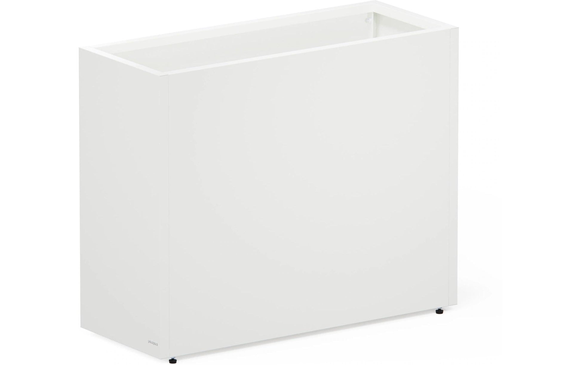 Herstera Pflanzgefäss – 100 × 80 × 40 cm – verzinkter Stahl, weiss