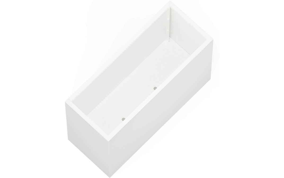 Herstera Pflanzgefäss – 100 × 80 × 40 cm – verzinkter Stahl, weiss