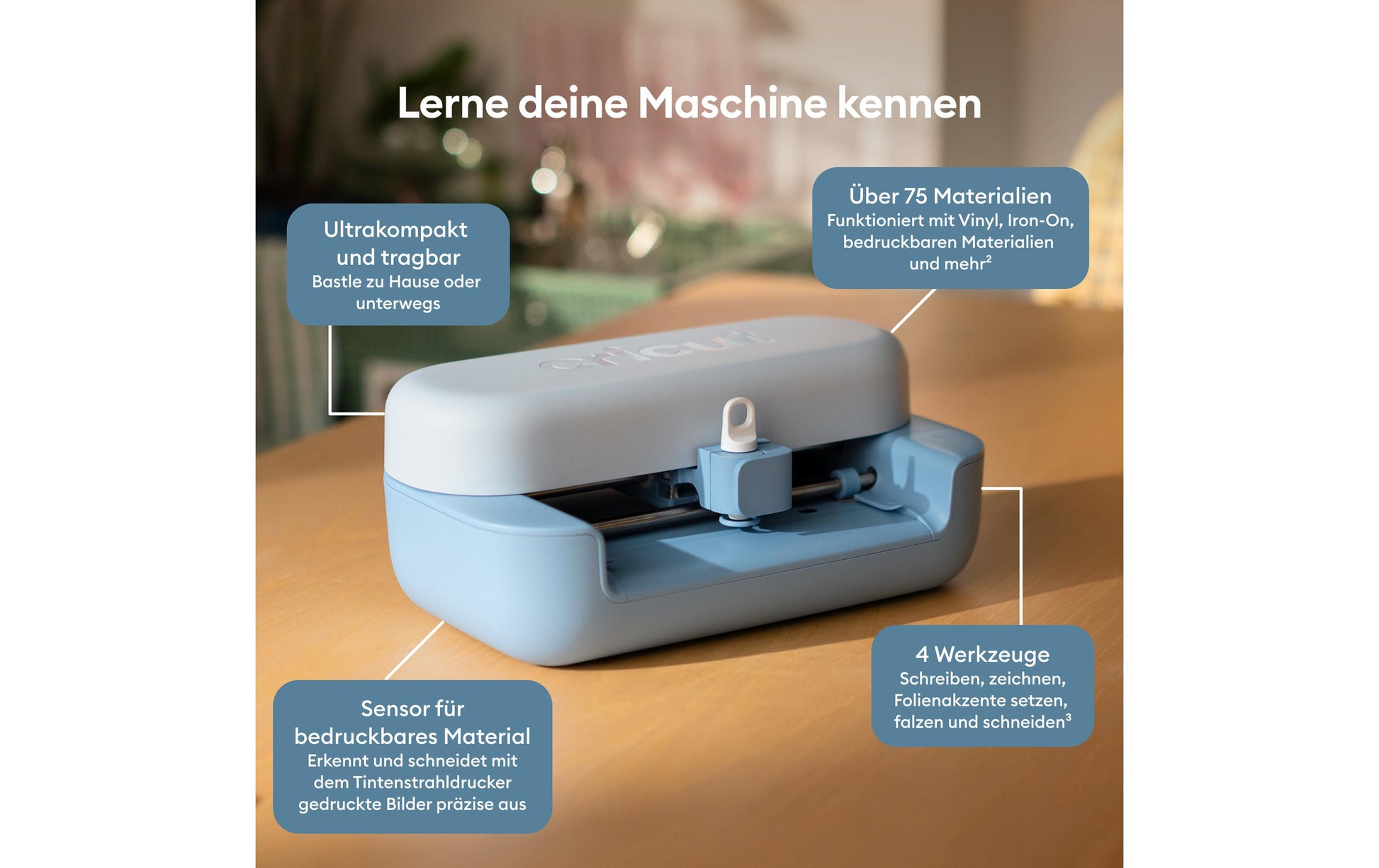 Cricut Schneideplotter JOY 2 – Arbeitsbreite 115 mm, Materialdicke bis 1 mm